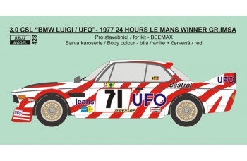 Decal – BMW 3,5 CSL „Luigi Racing / UFO“ - 1977 ETCC Brno / Le Mans 1/24